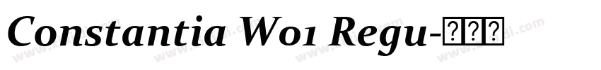 Constantia W01 Regu字体转换 Constantia W01 Regu字体转换